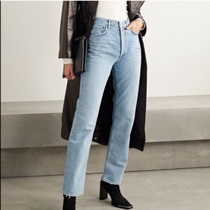 Worn once AGOLDE Lana straight leg jeans